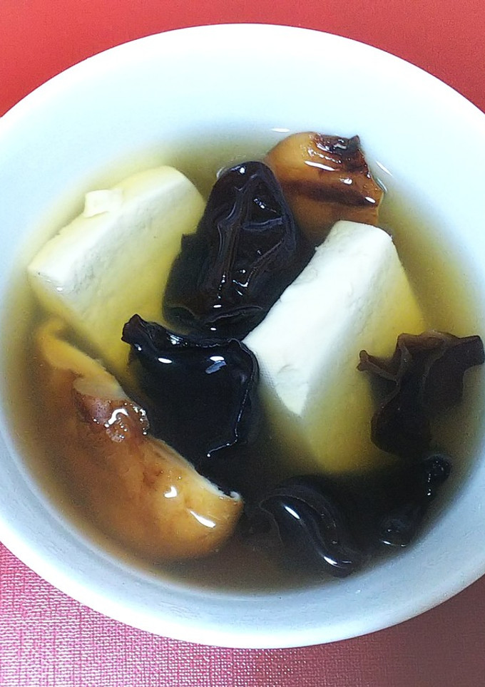 干し椎茸と豆腐のスープ中華風-レシピのメイン写真