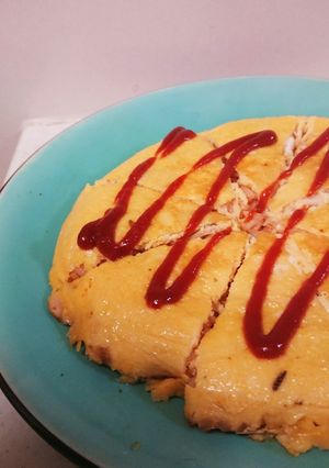 ライスピザ風オムライス-レシピのメイン写真