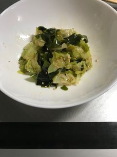 みゆきちゃんのキャベツワカメナムルサラダ-レシピのメイン写真