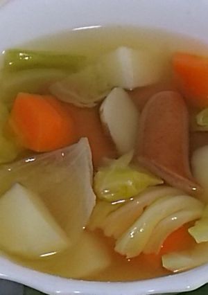 寒い冬にいかが？野菜たっぷりポトフでも！-レシピのメイン写真