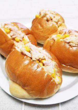 ☆ツナマヨコーン♪バターロールサンド☆-レシピのメイン写真