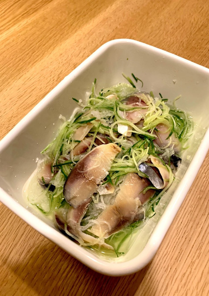 しめさばと野菜の酢の物-レシピのメイン写真