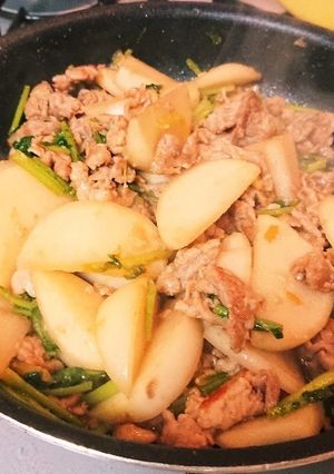 かぶと豚の甘麹しょうが炒め-レシピのメイン写真