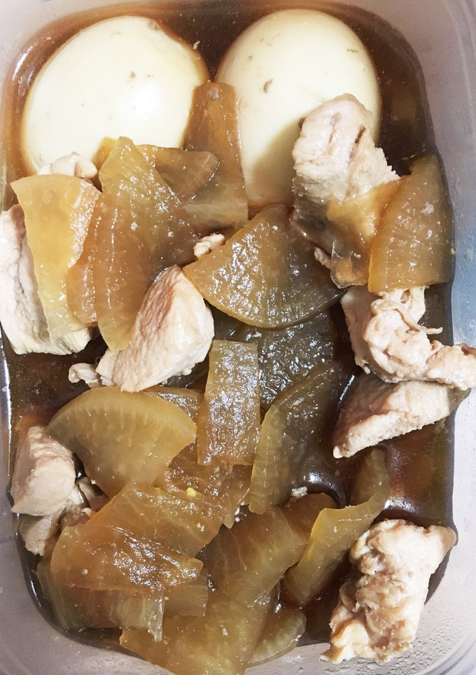 胸肉と大根と卵の甘辛煮(砂糖不使用)-レシピのメイン写真