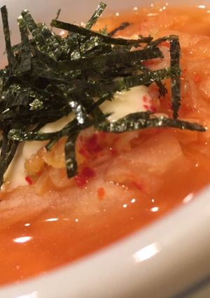 チーズとろ〜り♡キムチスープごはん-レシピのメイン写真