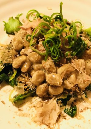納豆＆ベビーリーフのサッと胡麻炒め-レシピのメイン写真