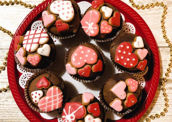 ♡バレンタインチョコカップケーキ♡ by あっ君ママ ♡バレンタインチョコカップケーキ♡ by あっ君ママ