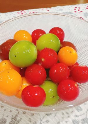簡単すぎる!ミニトマトのマリネ風サラダ♪-レシピのメイン写真