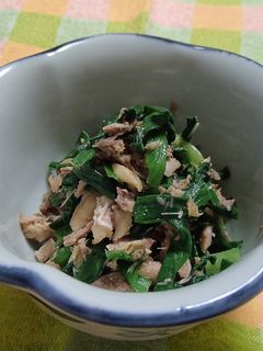 ニラとサバ缶の和え物-レシピのメイン写真