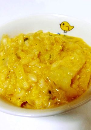 ベビポタかぼちゃの胡麻味噌おじや-レシピのメイン写真