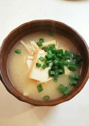 厚揚げ えのき 小ネギ 味噌汁-レシピのメイン写真