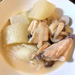 รูปของ 鶏肉と大根の甘酒みそ煮