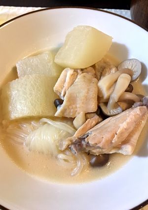 鶏肉と大根の甘酒みそ煮-レシピのメイン写真
