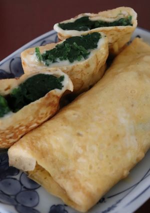ほうれん草チーズのロール卵焼き～恵方巻～-レシピのメイン写真