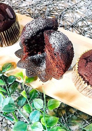 ちょっと大人なチョコレートマフィン-レシピのメイン写真