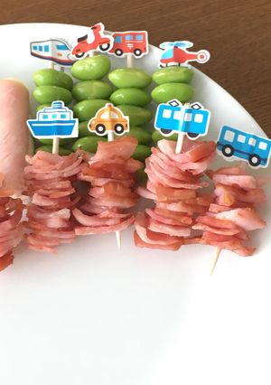トースターで簡単ベーコン串！お弁当に♪-レシピのメイン写真