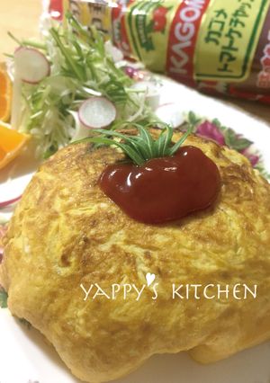 包まないのに包まれたオムライス♥-レシピのメイン写真