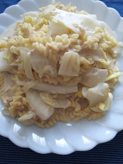 早ゆでパスタで白菜とツナのクリームパスタ-レシピのメイン写真