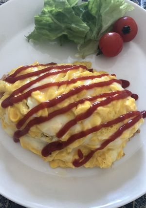 包まないオムライス-レシピのメイン写真