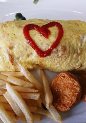 実はたっぷり野菜入り♪オムライス-レシピのメイン写真