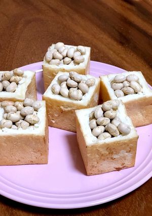 節分に食べれる豆入れ。5×5のミニ食パン-レシピのメイン写真