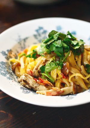 きのことベーコンの生クリームパスタ-レシピのメイン写真