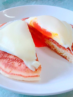 濃厚卵のホットケーキエッグベネディクト風-レシピのメイン写真