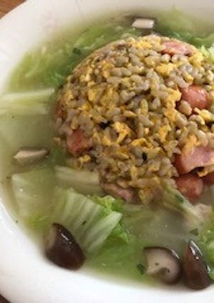 サッポロ一番とんこつあんかけ炒飯-レシピのメイン写真
