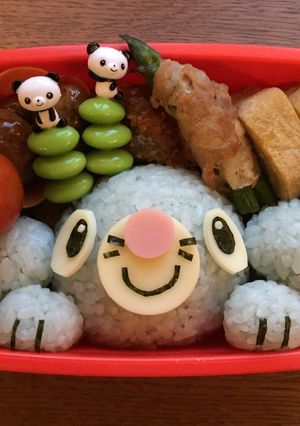 キャラ弁 ポケモン アシマリ-レシピのメイン写真