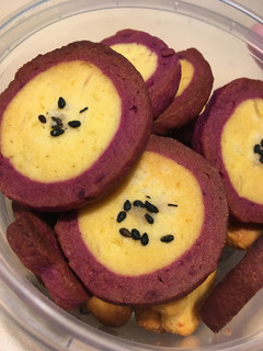 紫芋(とサツマイモ)の米粉クッキー-レシピのメイン写真