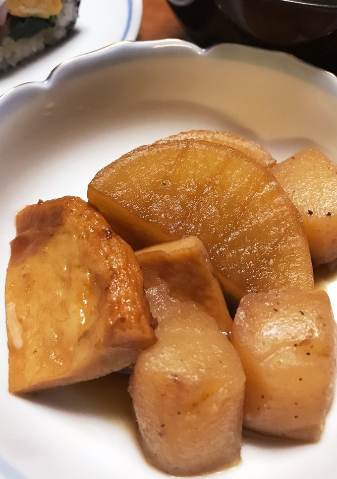 恵方巻きの椎茸の煮汁で簡単煮物♪-レシピのメイン写真