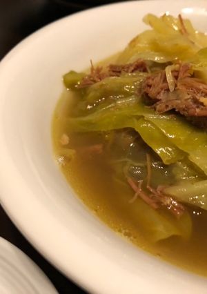 キャベツとコンビーフの重ね蒸し-レシピのメイン写真