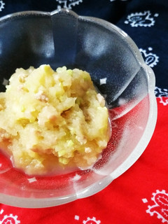 離乳食中期~ *鶏ひき肉のりんご煮-レシピのメイン写真