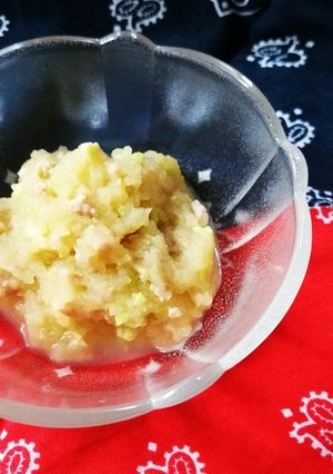 離乳食中期～　＊鶏ひき肉のりんご煮-レシピのメイン写真