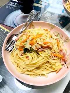 ★牛乳少量★白菜とベーコンの和風パスタ-レシピのメイン写真