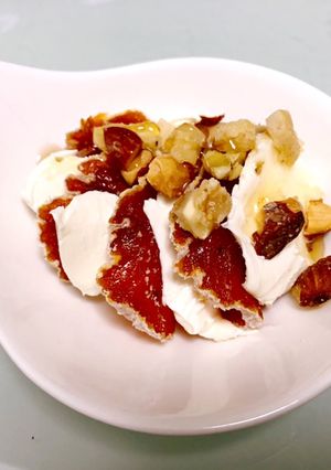 干し柿とクリームチーズのカプレーゼ風-レシピのメイン写真