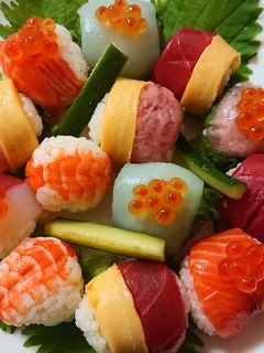 手巻き寿司セット活用★簡単手まり寿司-レシピのメイン写真