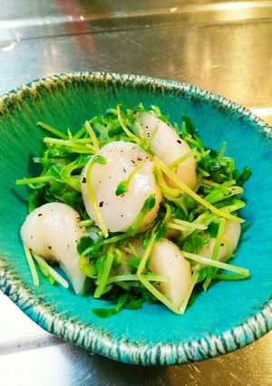 ホタテと豆苗のサラダ-レシピのメイン写真