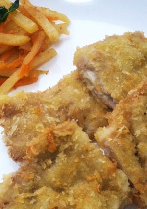 豚薄切り肉のチーズサンドフライ-レシピのメイン写真