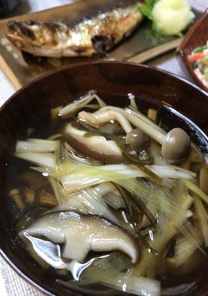 風邪予防に！きのこと塩昆布のスープ-レシピのメイン写真