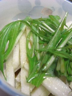 長いもと水菜のさっぱりサラダ-レシピのメイン写真