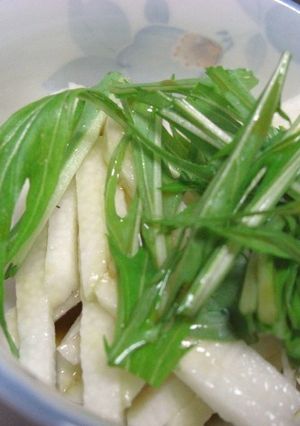 長いもと水菜のさっぱりサラダ-レシピのメイン写真