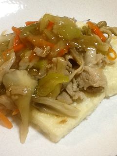 豆腐ステーキ~肉野菜餡かけ-レシピのメイン写真