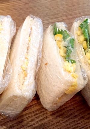 ゆでないから失敗なし☆簡単卵サンドイッチ-レシピのメイン写真