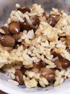 残った福豆で、炊き込みご飯-レシピのメイン写真