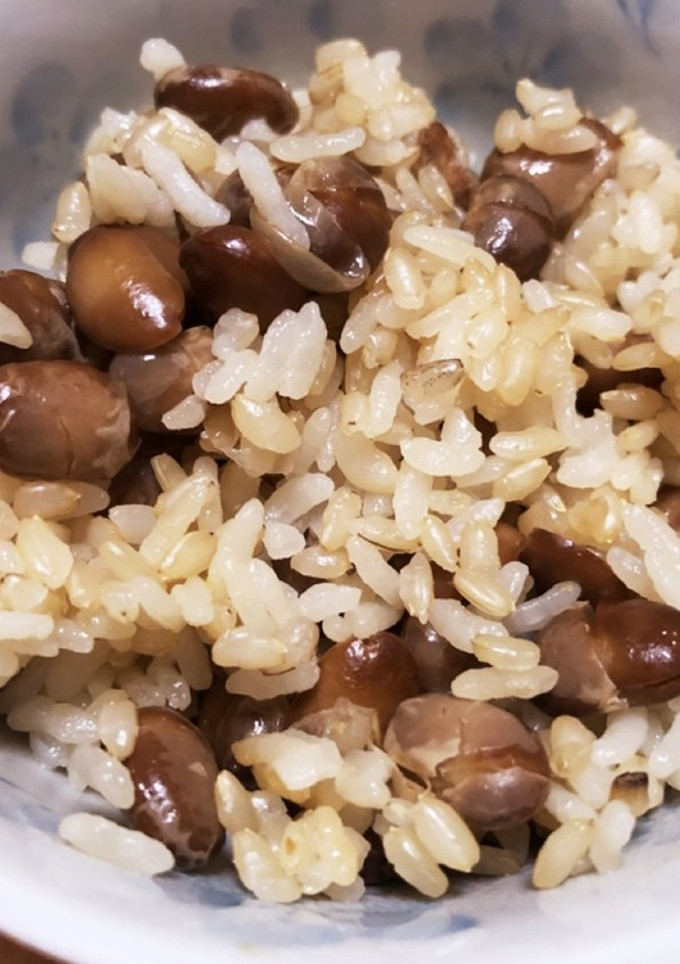残った福豆で、炊き込みご飯-レシピのメイン写真