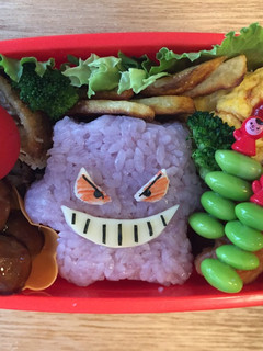 キャラ弁 ポケモン ゲンガー-レシピのメイン写真