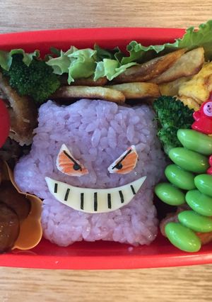 キャラ弁 ポケモン ゲンガー-レシピのメイン写真