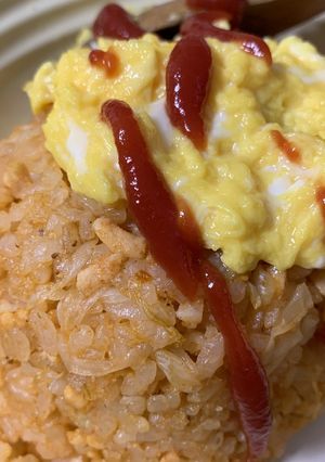 玉ねぎごはんで簡単オムライス-レシピのメイン写真