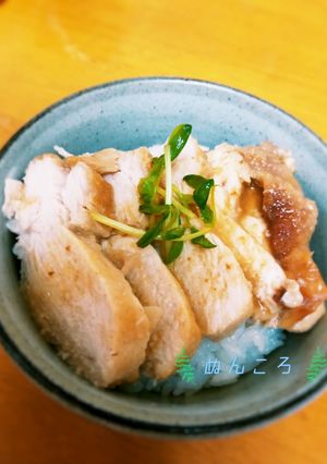 簡単！レンチンだけ！鶏の味噌ダレ丼☆-レシピのメイン写真